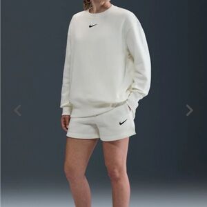 Nike Women's Cream Phoenix oversized sweater